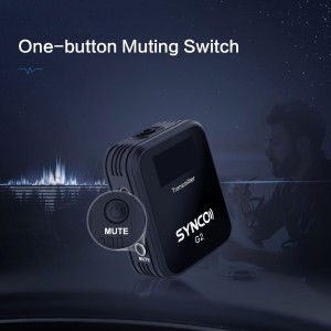 میکروفون یقه ای بی سیم سینکو مدل G2.A2